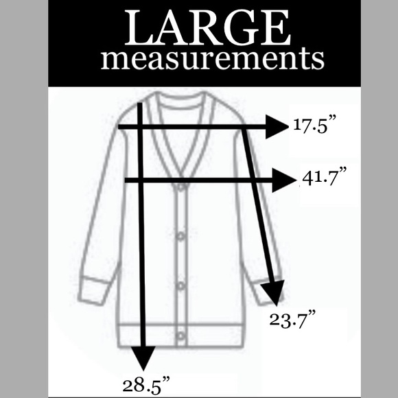 New! Colorblock Knit Cardigan Sweater Black White Gray - Picture 8 of 8